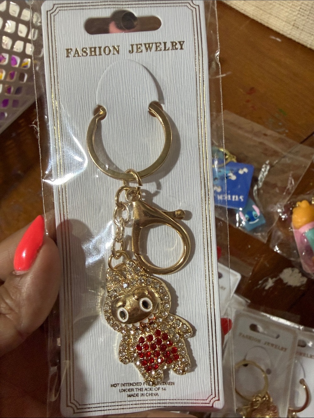 Keychain bundle- Gold & Multicolor - Picture 3 of 8
